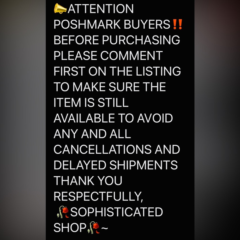 🥀SOPHISTICATED SHOP AVAILABILITY POLICY🥀